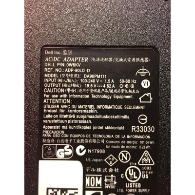 Dell 原廠火牛適配器(19.5V 4.62A 90W) 4.8x1.7mm